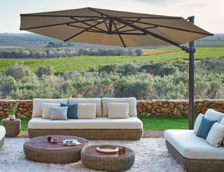 Jardinico 10 ft. x 14 ft. Luxury Cantilever Umbrella
