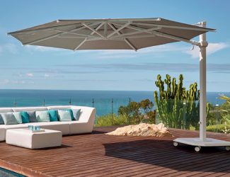 上品コーデはコレで安心！ Jardinico 10 Umbrella Cantilever Luxury ft. 14 x ft. 絵画
